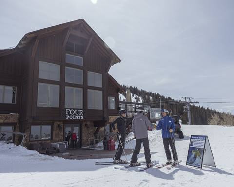 Four Points Blue Skier