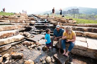 a diverse family of 3 in Burgess Creek at Steamboat Resort