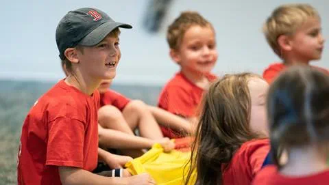 Kids playing at Steamboat Resort's Mountain Camp.