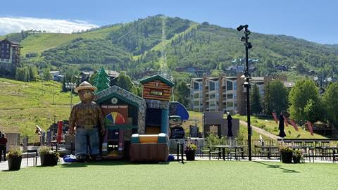 Smokey's Bounce House at the base of Steamboat Resort.