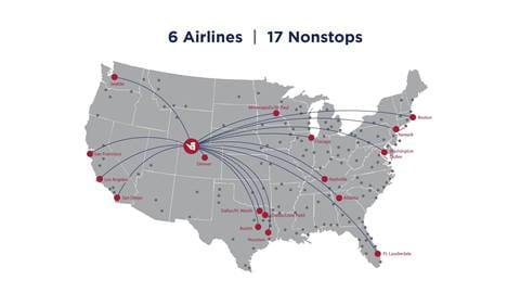 Flight Map to Steamboat Springs, CO.