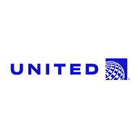 United Airlines logo.