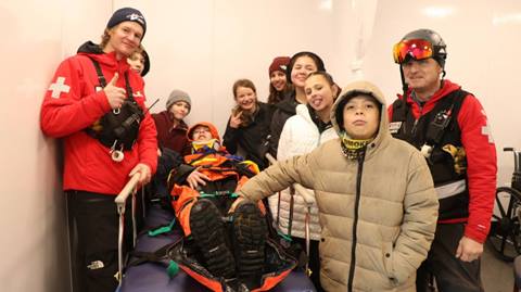 Students taking a learning field trip to Steamboat Resort.