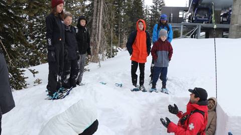 Students taking a learning field trip to Steamboat Resort.