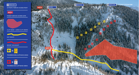 Mahogany Ridge and Fish Creek Canyon Map Safety Zones