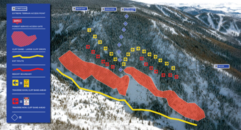 Mahogany Ridge and Fish Creek Canyon Map Safety Zones