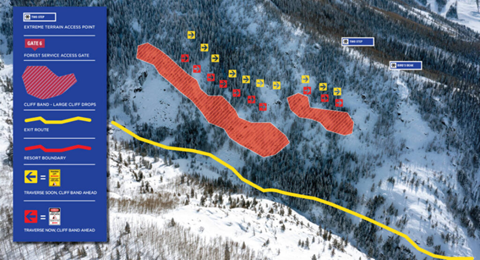 Mahogany Ridge and Fish Creek Canyon Map Safety Zones