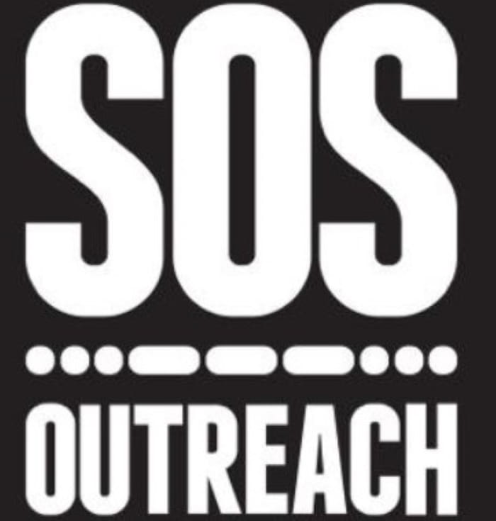 SOS Outreach logo.