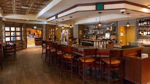 Interior of The Crooked Antler restuaruant at The Steamboat Grand.