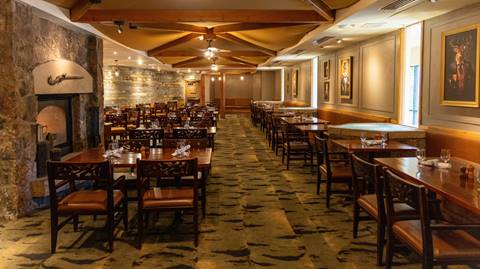 Interior of The Crooked Antler restuaruant at The Steamboat Grand.