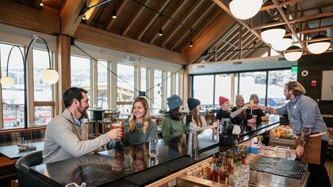 Inside The Range Food & Drink Hall at Steamboat Resort.