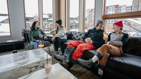 Inside The Range Food & Drink Hall at Steamboat Resort.