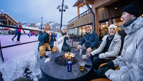 Outside The Range Food & Drink Hall at Steamboat Resort.