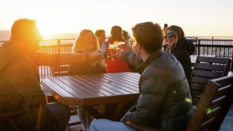 Sunset Happy Hour at Steamboat Resort.