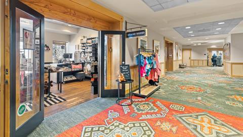 Entrance to Grand Goods' gift shop at The Steamboat Grand.