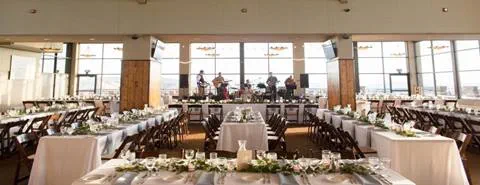 Wedding set up at the Champagne Powder room at Steamboat Resort.