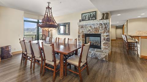Interior photo of penthouse 701 at The Steamboat Grand.