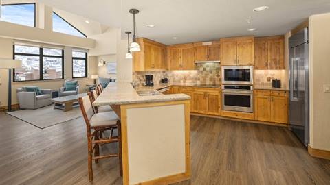 Interior photo of penthouse 706 at The Steamboat Grand.