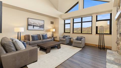 Interior photo of penthouse 707 at The Steamboat Grand.