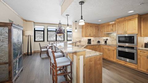 Interior photo of penthouse 708 at The Steamboat Grand.
