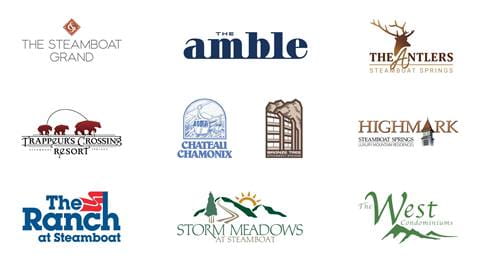 Steamboat Hospitality Property Logos.