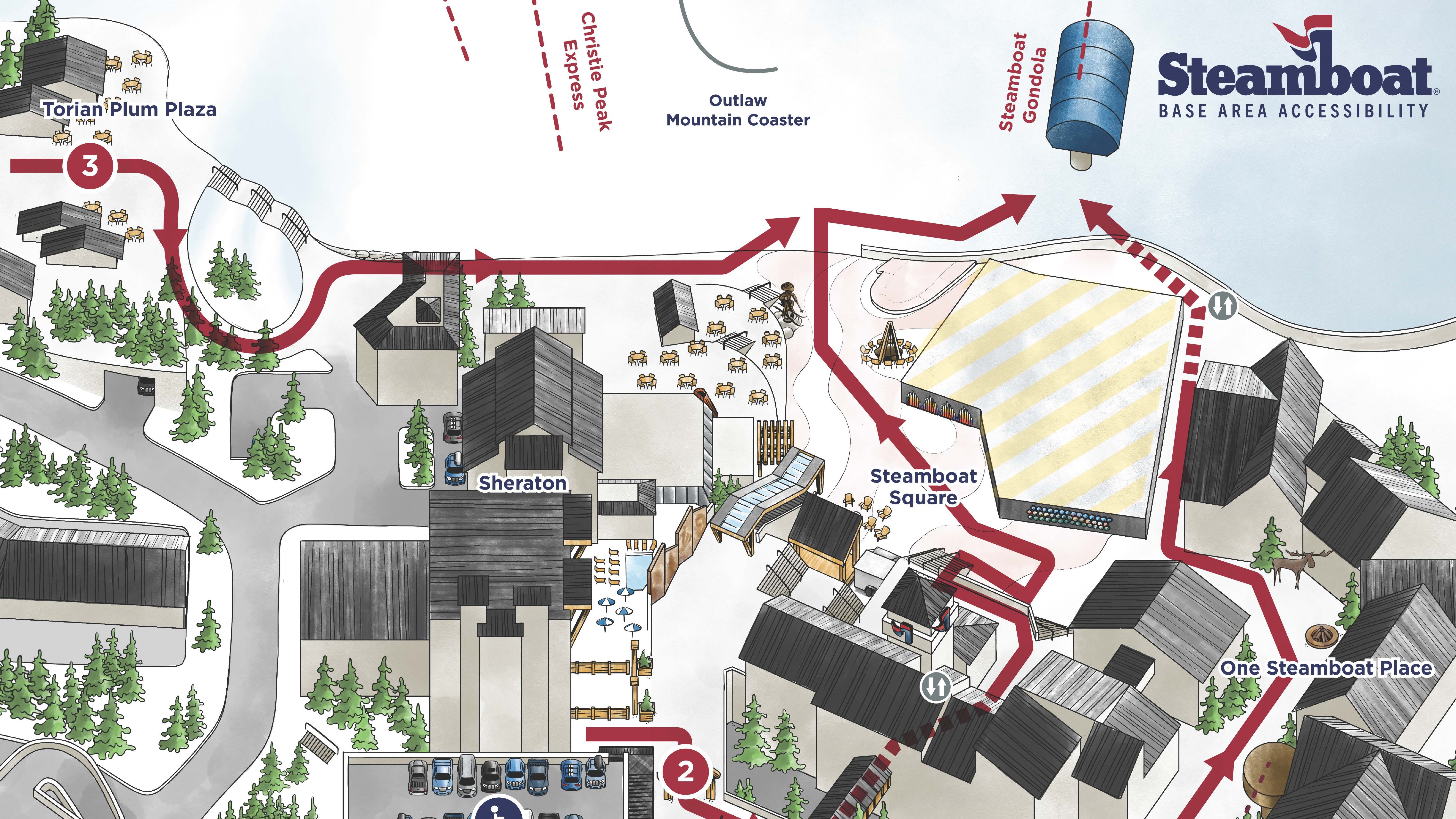Trails and Maps at Steamboat Ski - Sbt Base Area Map Ada Cropped 