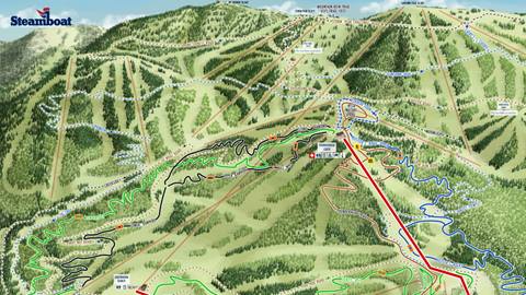 Steamboat Summer 2025 Trail Map.