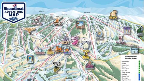 Steamboat Adventure Map.