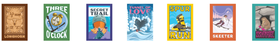 Steamboat Adventure Map Stickers.