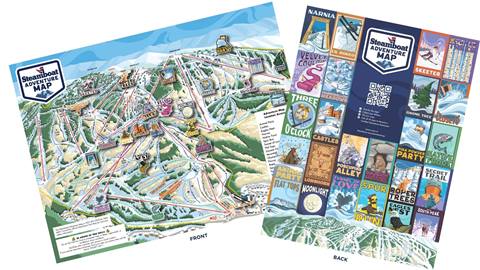 Steamboat Adventure Map Front and Back sides.