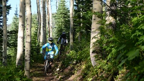 Downhill mountain biking at Steamboat Bike Park