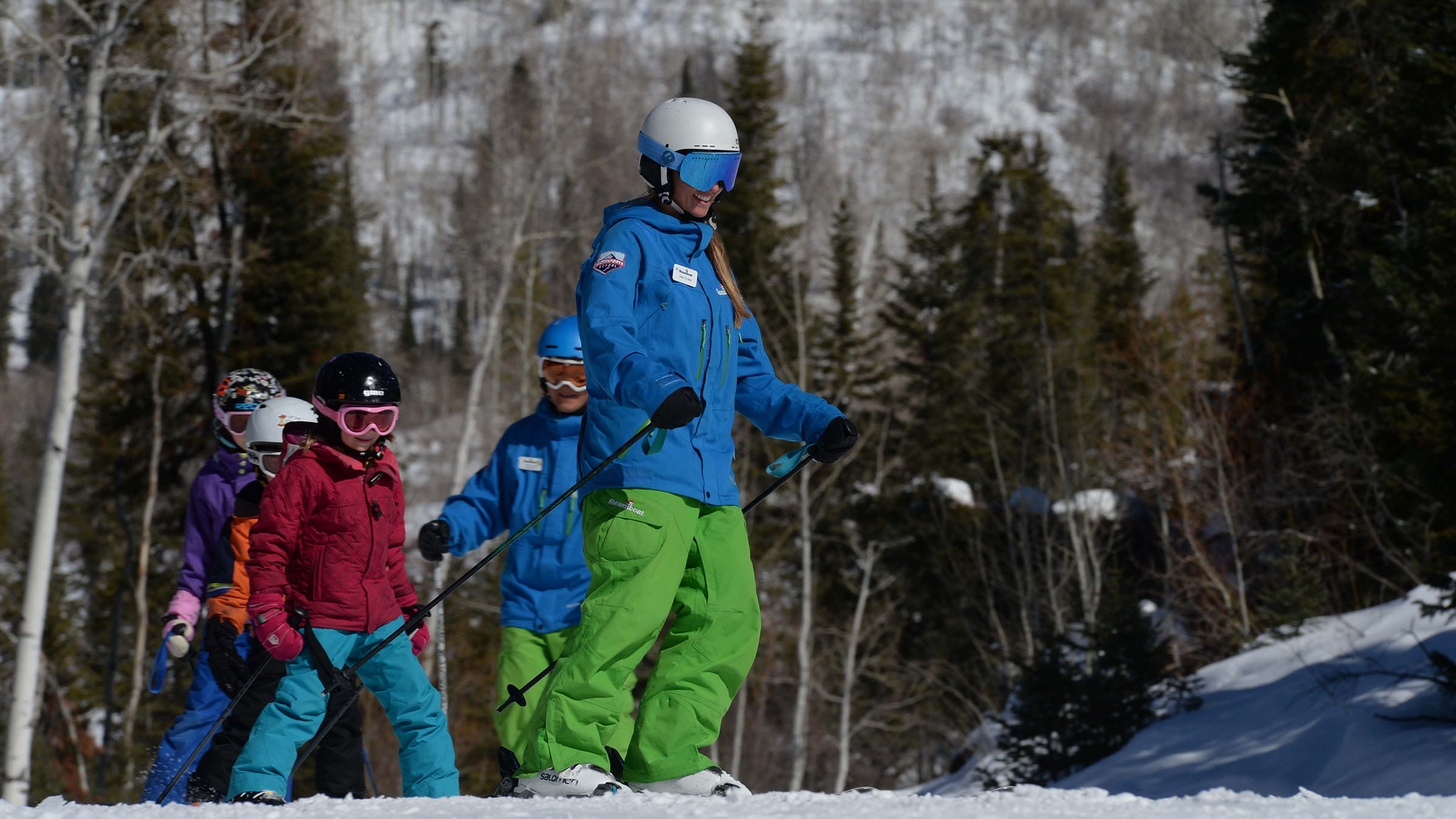 Trail Buster & Mini Busters Ski & Snowboard Lessons at Steamboat Ski Resort