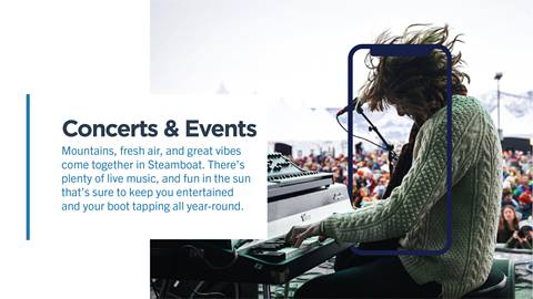Concerts and Events Ad for Steamboat