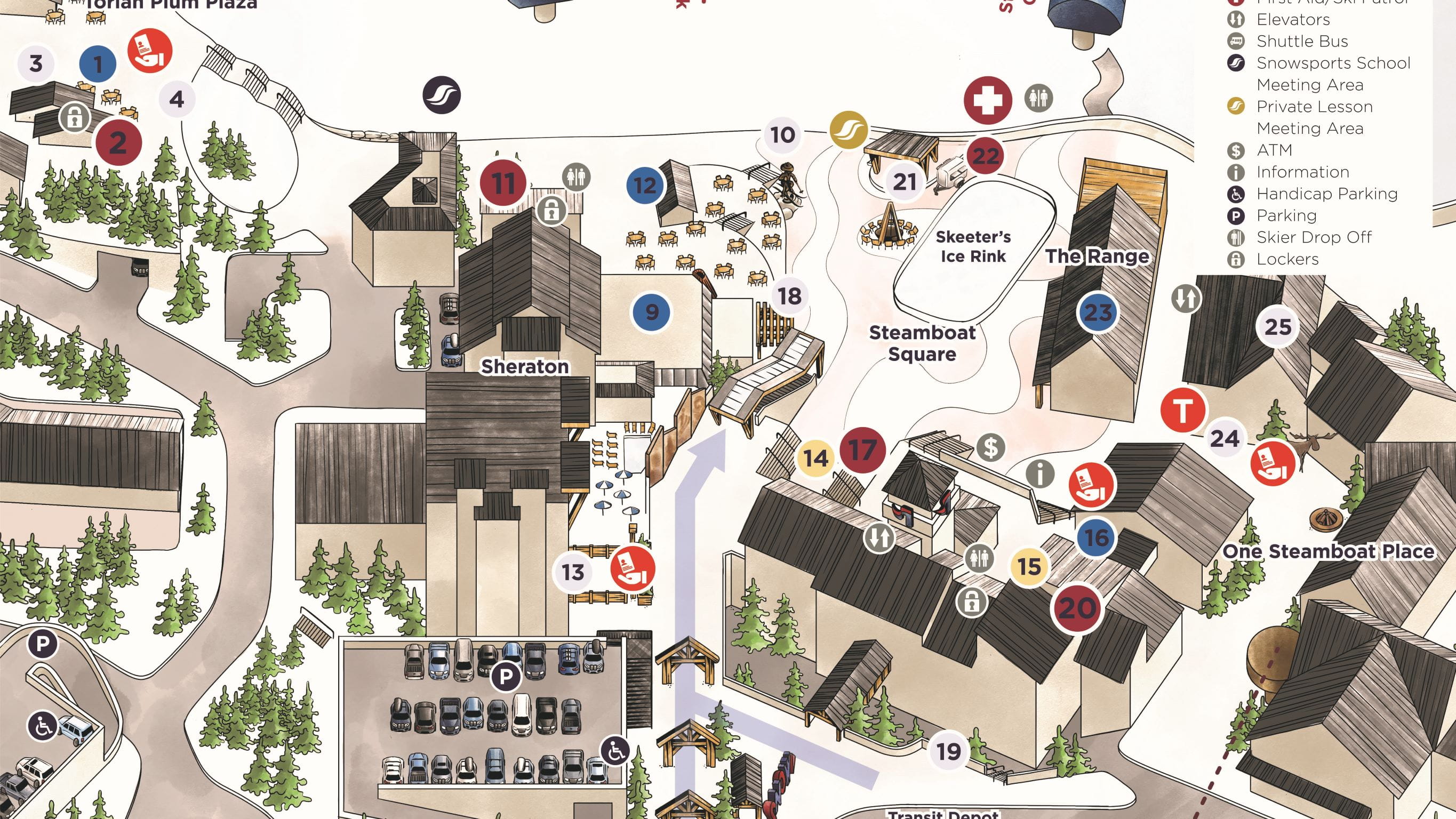 Trails and Maps at Steamboat Ski - Puk Map Winter 2022 2400 