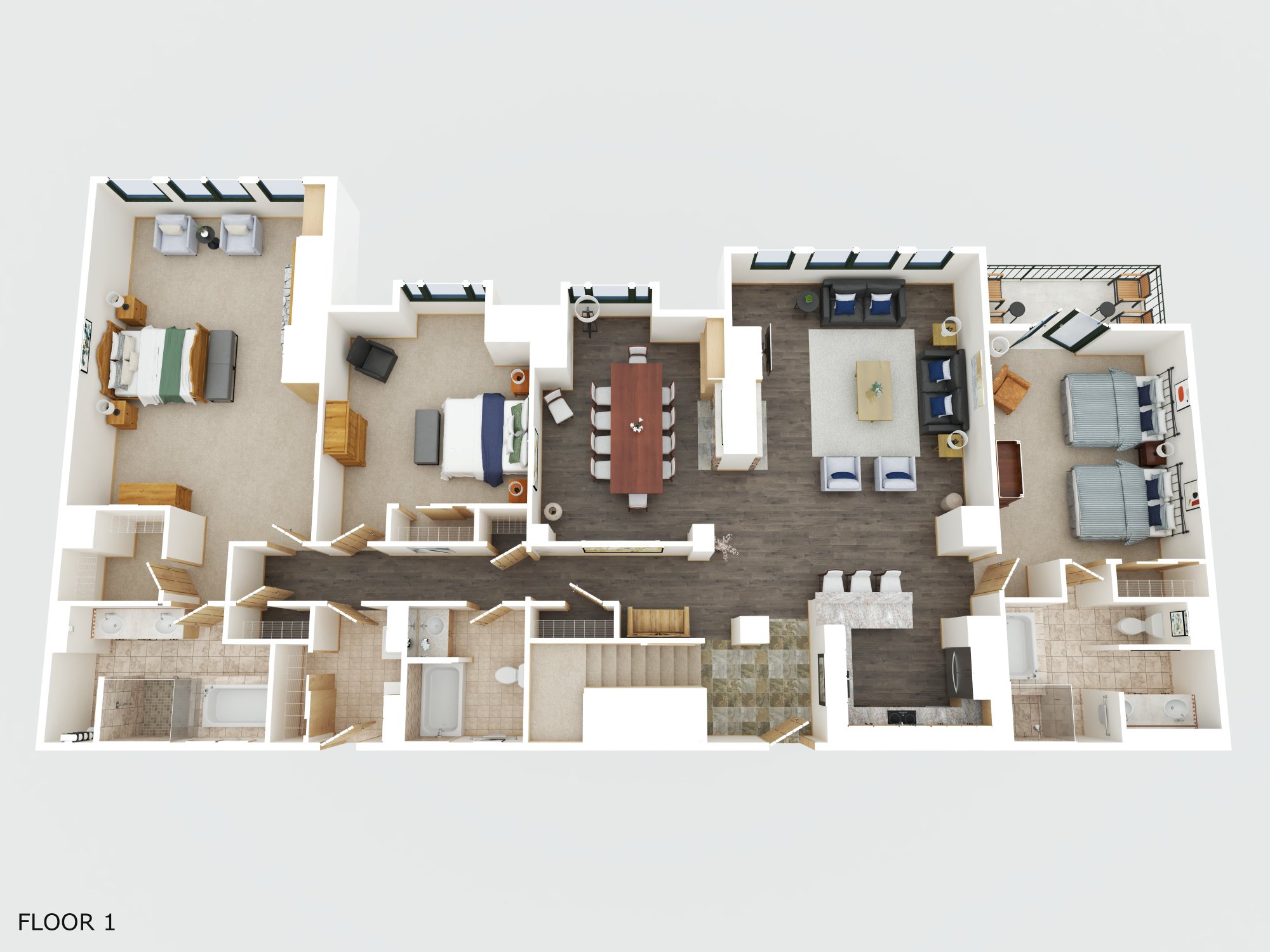 First floor of penthouse 704.
